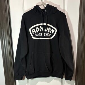 Ron Jon Black Surf Shop Logo Hoodie